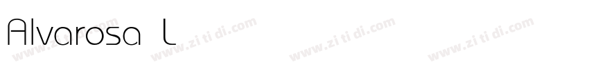 Alvarosa Light字体转换